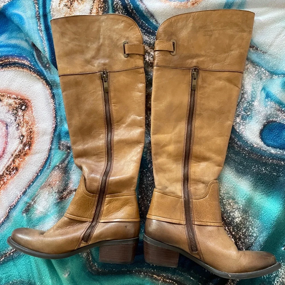 VINCE CAMUTO Leather Over-the-Knee BOOTS Size 6B 36